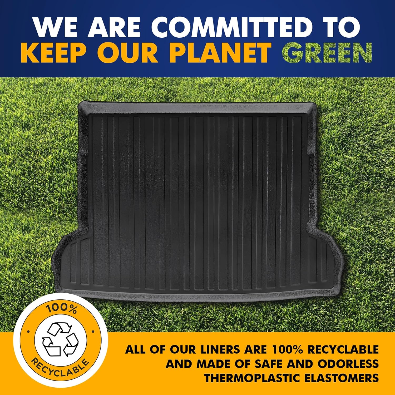 Premium Cargo Liner for Mercedes Benz GLB 250 Behind 2nd Row 2019-2025 - 100% Protection - Custom Fit Car Trunk Mat - All-Season Black Cargo Mat - 3D Shaped Laser Measured Trunk Liners