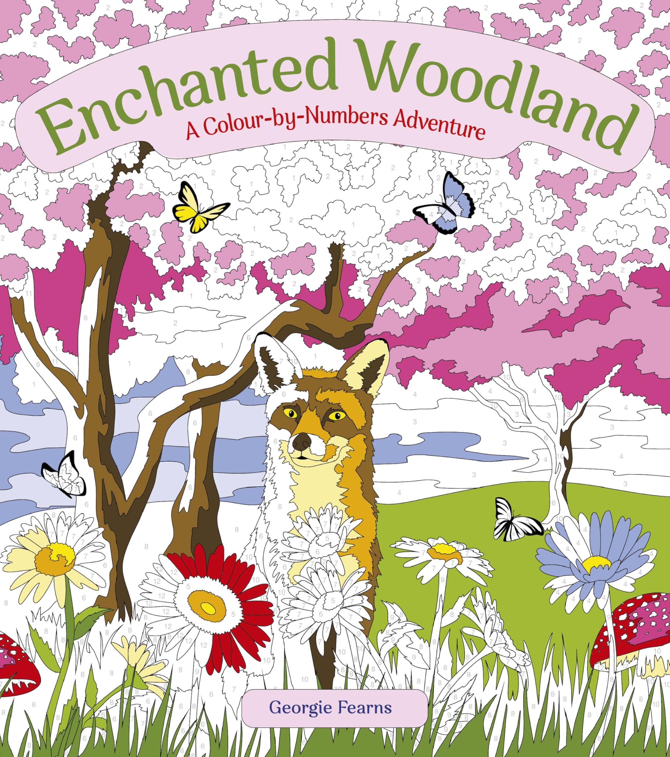 Enchanted Woodland: A Colour-by-Numbers Adventure (Arcturus Creative Colour by Numbers)