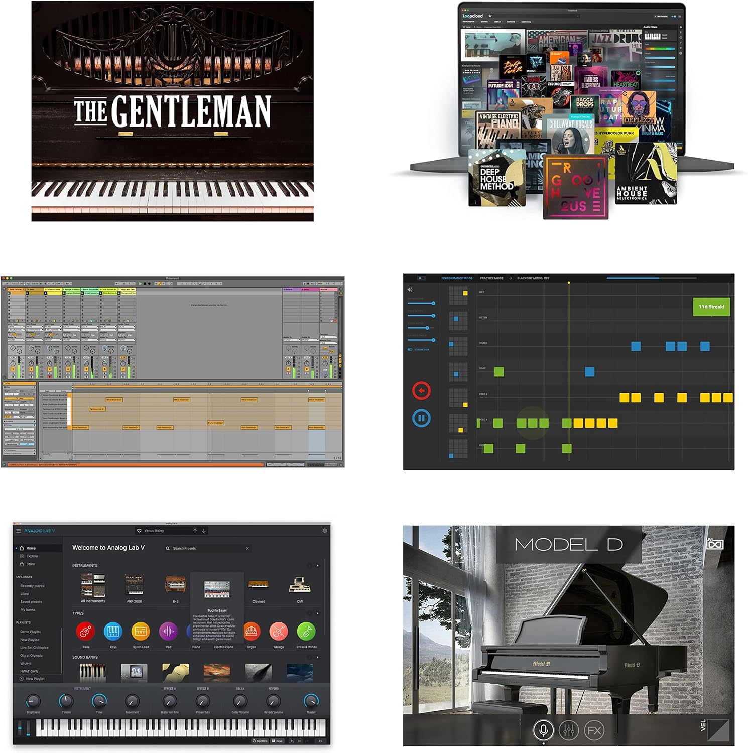 Arturia - KeyLab Essential 61 mk3 - MIDI Controller Keyboard for Music Production, with All-in-One Software Package - 61 Keys, 9 Encoders, 9 Faders, 1 Modulation Wheel, 1 Pitch Bend Wheel, 8 Pads