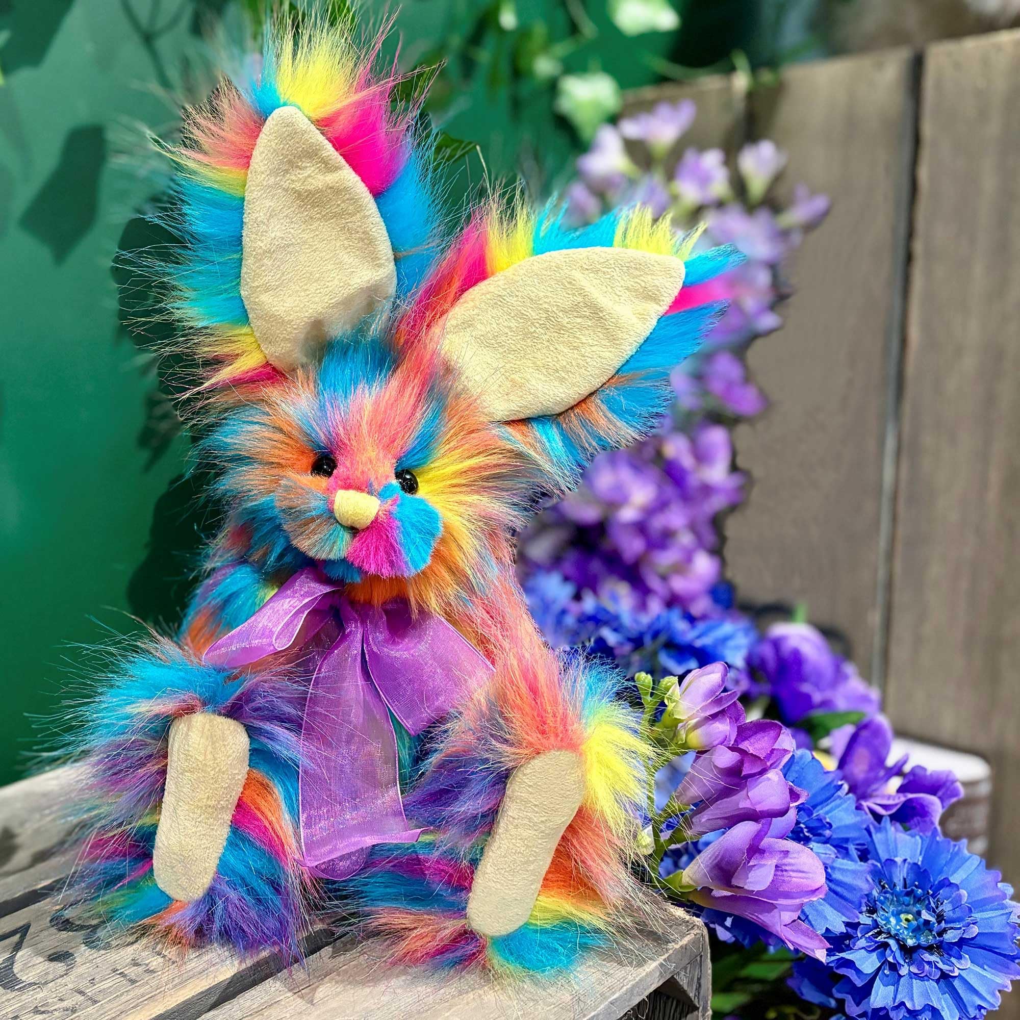 Razzamatazz Charlie Bears &ndash; Coniglietto In Peluche Multicolore Fatto A Mano, Sri Lanka, 6-14 Pollici
