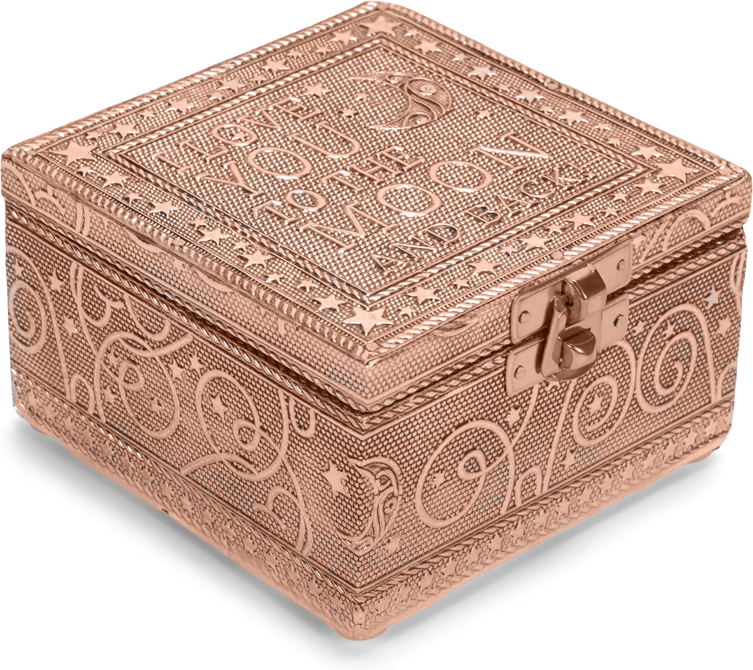Cottage GardenCottage Garden I Love You to the Moon Copper Tone Metal Jewelry Keepsake Box