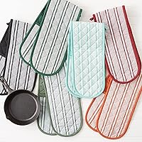 Vista 6 de DII Double Strip Chef Kitchen Cooking & Baking Collection - Manopla doble para horno, 35 x 7.5 pulgadas, color negro