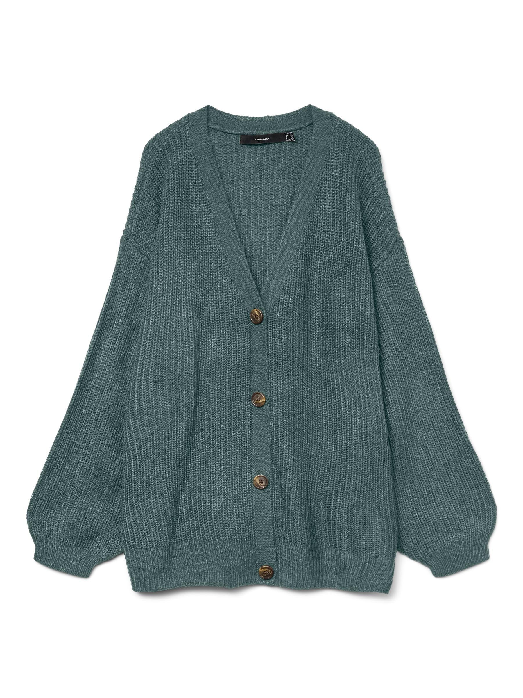 VERO Moda Damen Vmclea Ls V-Neck Cuff Cardigan Cur Vmclea Ls V-Neck Cuff Cardigan Cur (1er Pack)
