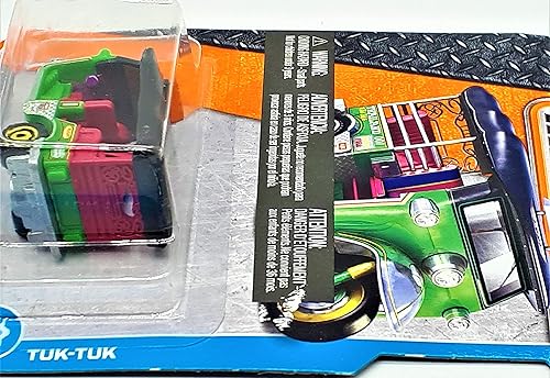 Miniatura 3 de Matchbox 2017 MBX City Tuk-Tuk Tailandia Taxi 6125, Verde