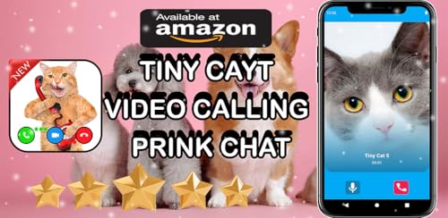 Tiny Cat Video Call - Live voice & Video from pet cat and Texting simulated - Video prank | NO ADS