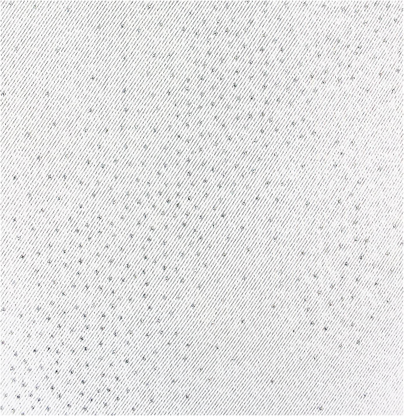 Home Fashion Printed Glitter Blackout Curtain with Eyelets - Polyester - 245 x 140 cm, White - Image 4