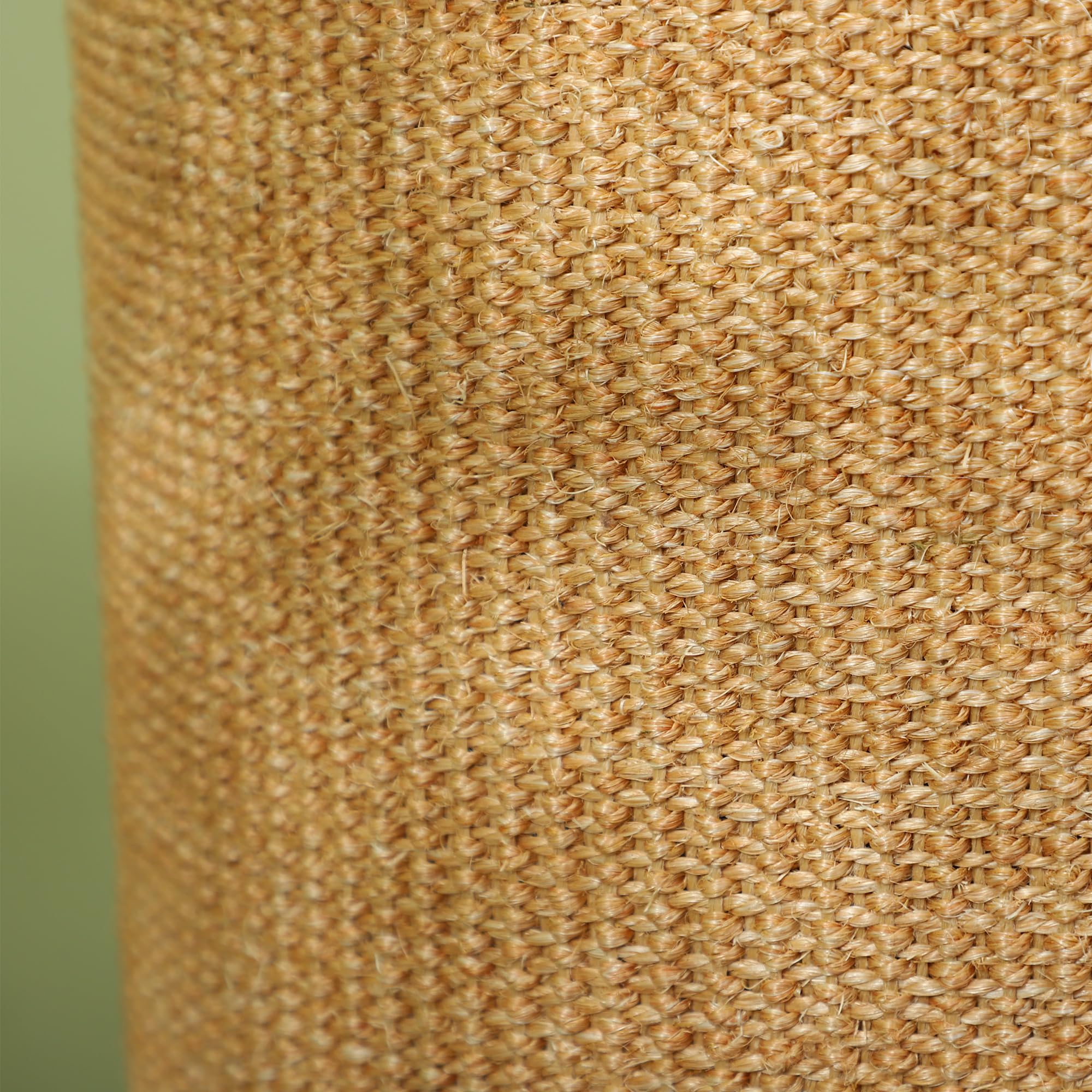 PawHut Torre Tiragraffi per Gatti a 2 Livelli con Rivestimento in Sisal, Casetta per Gatti con Lettini in Peluche, Marrone