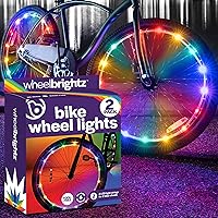 Brightz Bike Wheel Lights 2-Pack - Vibrant, Durable Safety Lights for Kids & Adult Bikes, Easy Install