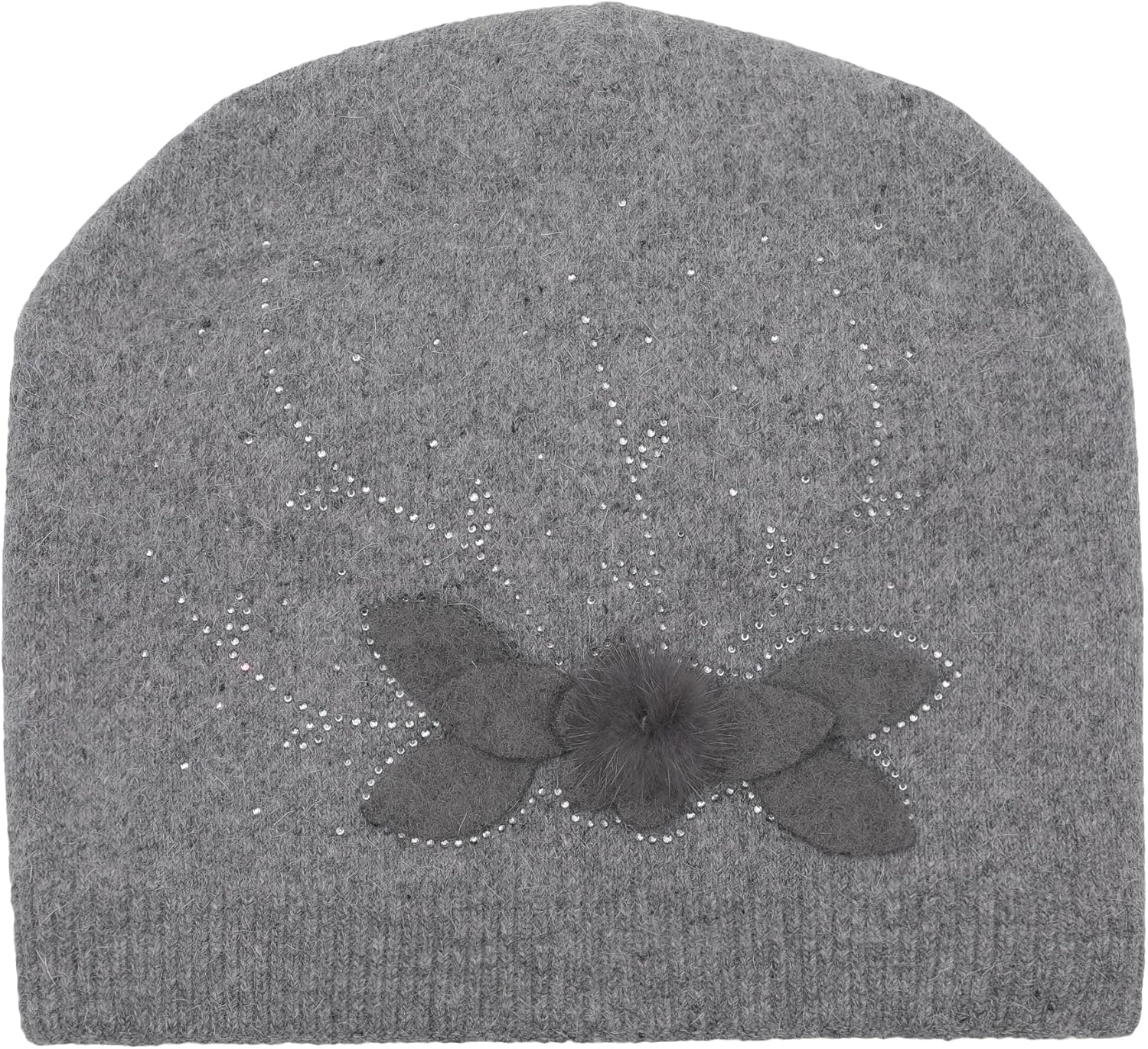 ZLYC Women Floral Slouchy Beanie Hat Double Layer Winter Knit Skull Cap - Image 5