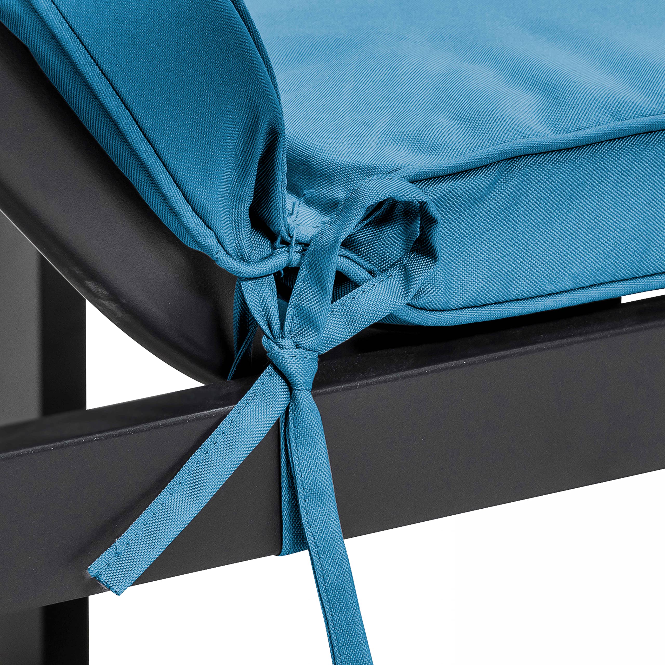 Lot 2 Coussins Bain de Soleil Polyester Bleu 186 x 53 x 5 cm