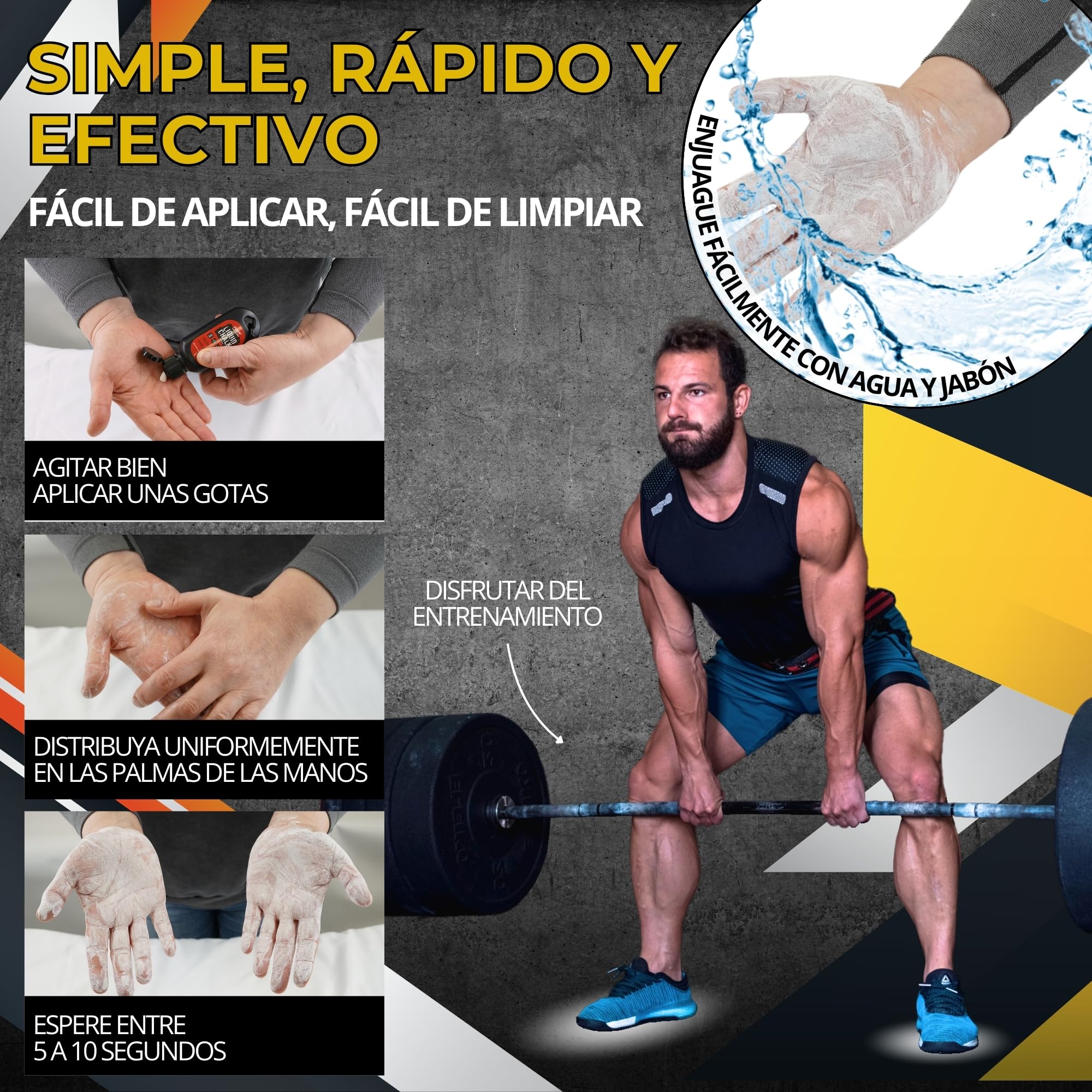 Magnesio Líquido Exclusivo Color Rojo o Verde | Agarre Crossfit | Tiza Líquida para Escalada y Gimnasio