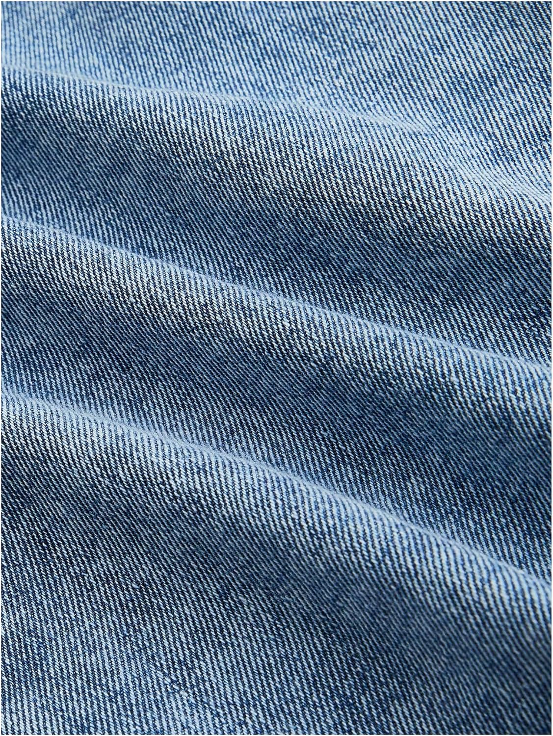 OYOANGLE Women's Vintage Bowknot Spaghetti Strap Denim Romper Sleeveless Wide Leg Jean Short Jumpsuits - Image 4