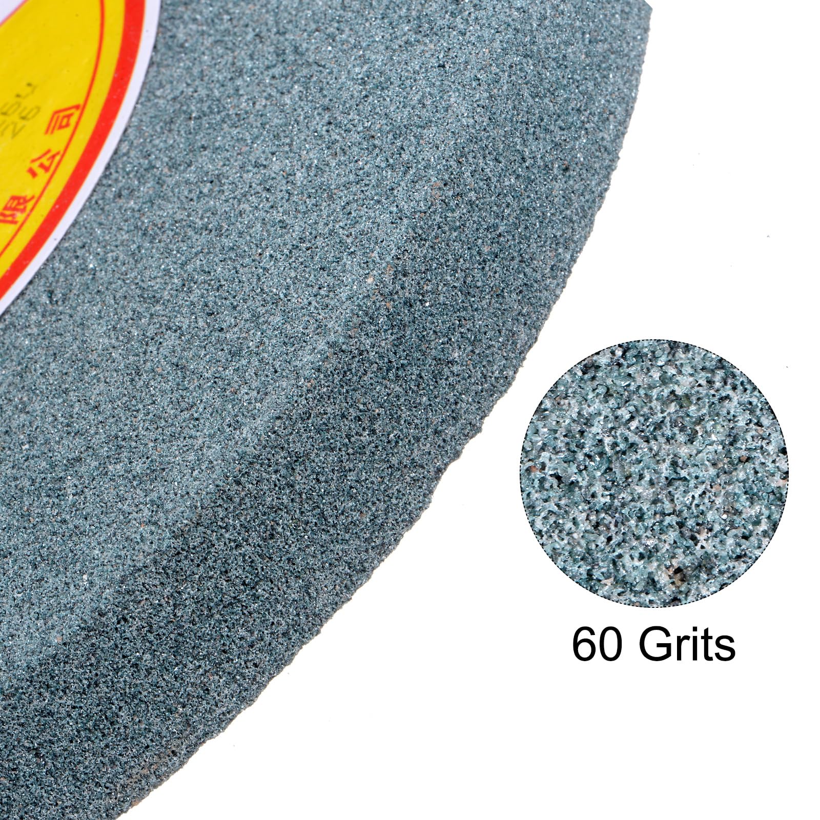 QUARKZMAN Schleifbockscheibe 250 x 32 x 25 mm, 60 Körnungen Grüne Siliziumkarbid-Bank-Schleifscheiben für Hartmetall, optisches Glas