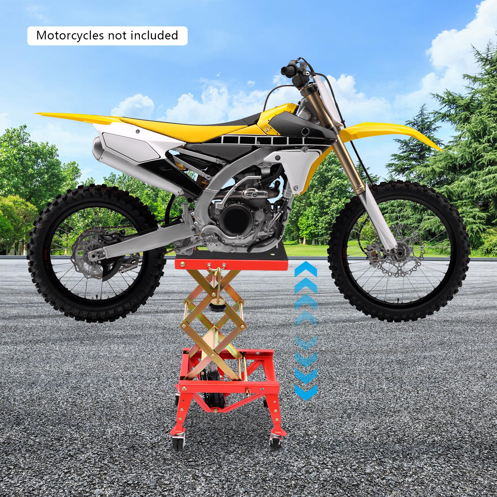 Plataforma elevadora hidráulica de motocicleta, elevador de montaje de motocicleta, elevador hidráulico con ruedas, plataforma de motocicleta para reparación de automóviles taller de