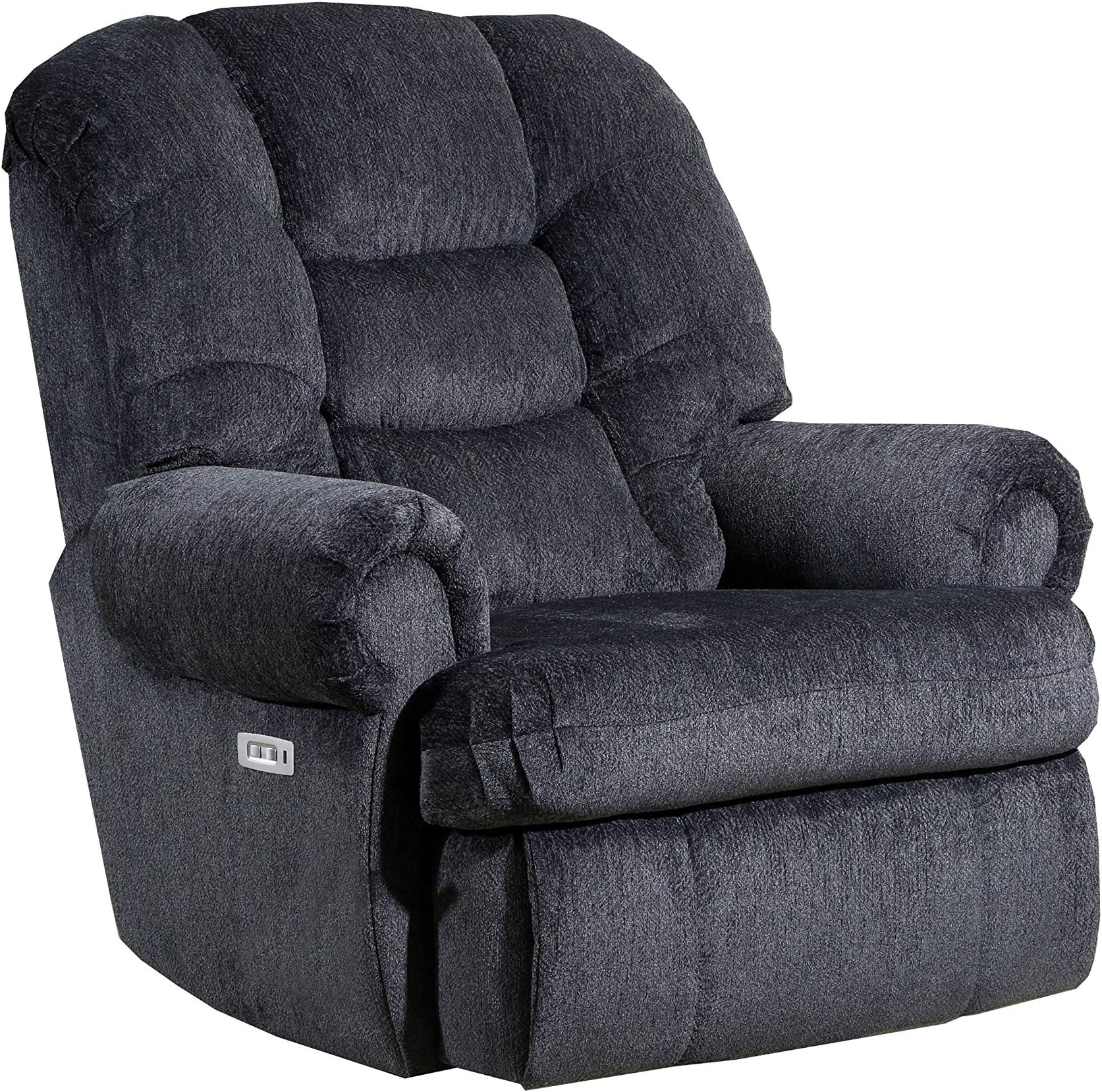Lane Home Furnishings 4501P-19 Gladiator Charcoal Power Rocker Recliner,Medium
