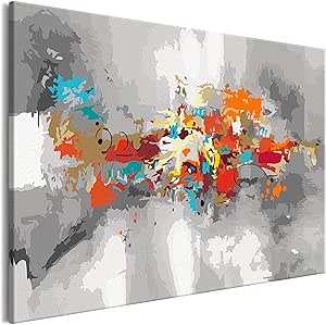 Murando - Quadro Da Dipingere Con I Numeri Adulti Fiori 50x40 Cm
