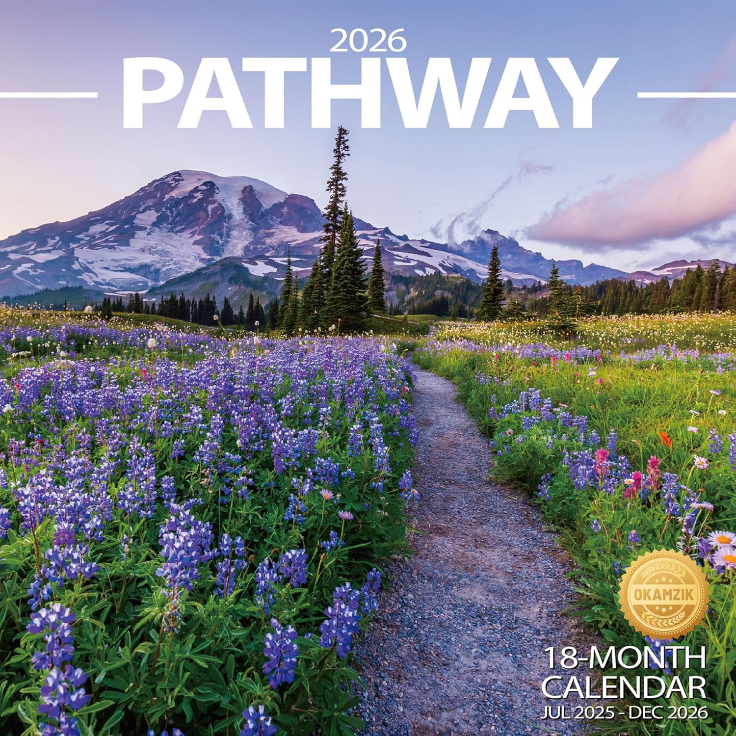 2025-2026 Wall Calendar Pathway Planner Calendar, Hangable Monthly Wall ...