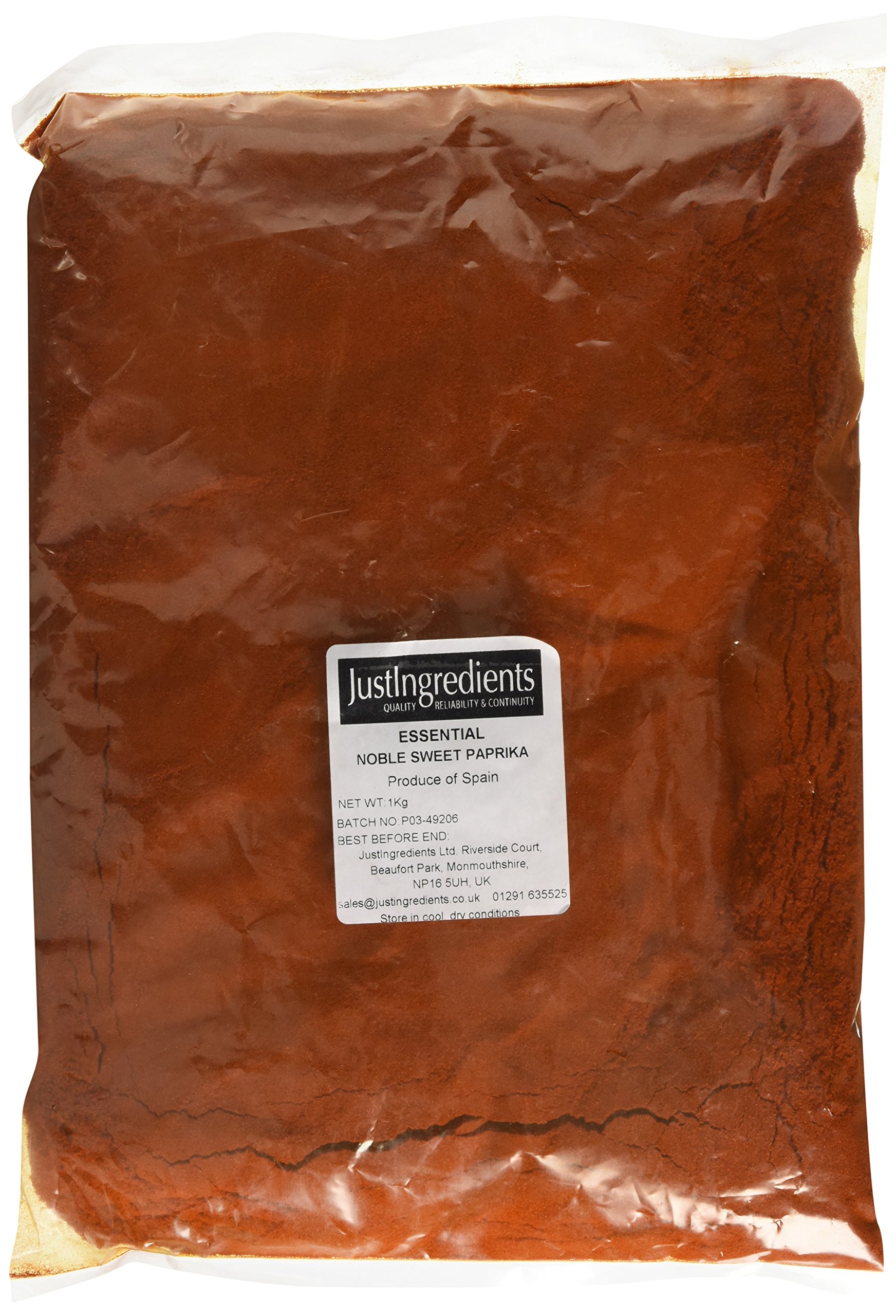JustIngredients Essentials Noble Sweet Paprika Powder 1kg, Paprika Seasoning for Adding Spice to Your Cooking