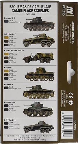 Miniatura 2 de Vallejo 1927-1941 Modelo de colores alemanes de 0.57 onzas líquidas (paquete de 8), amarillo