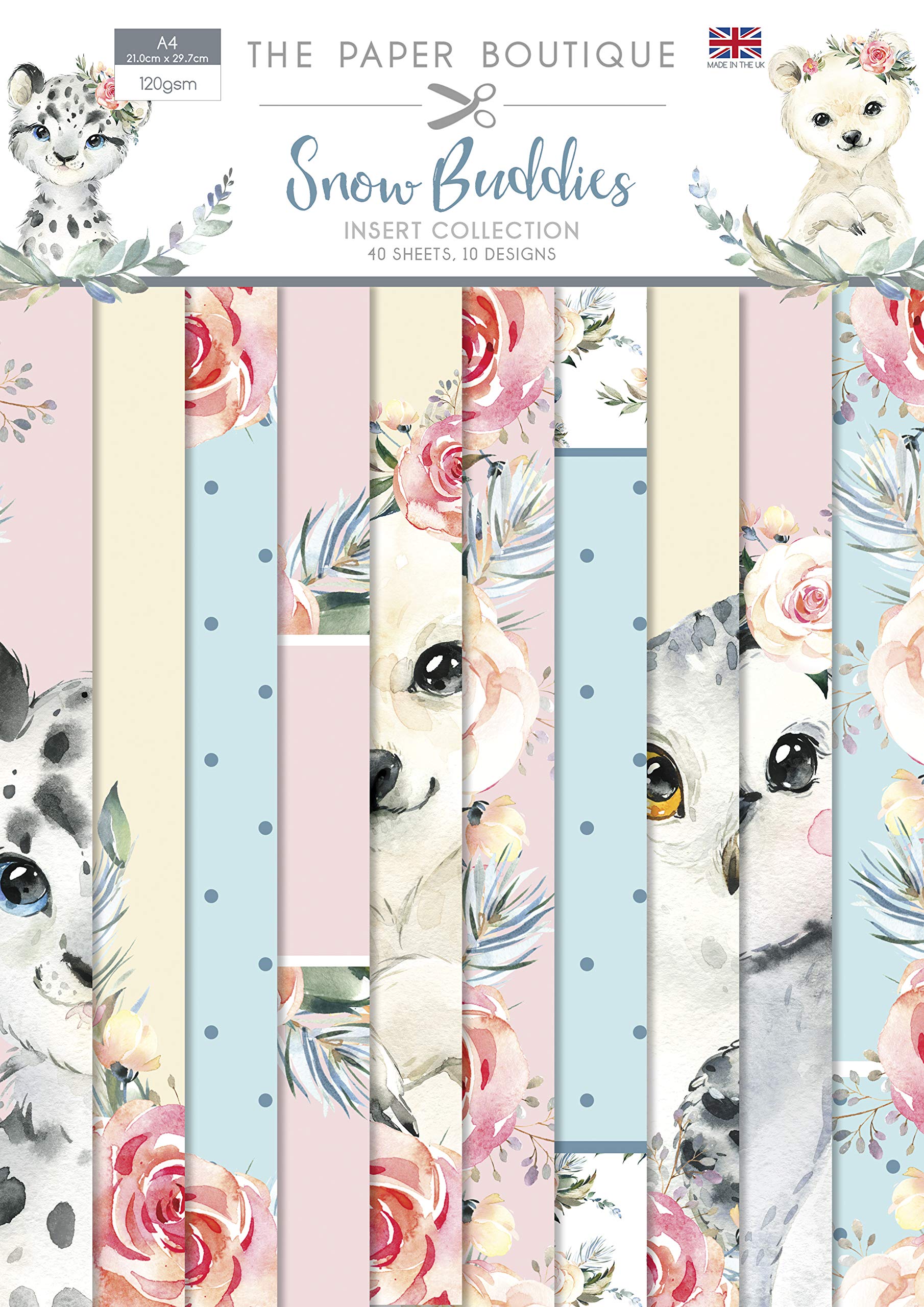 Paper Boutique Snow Buddies-Insert Collection, mixed colours, A4
