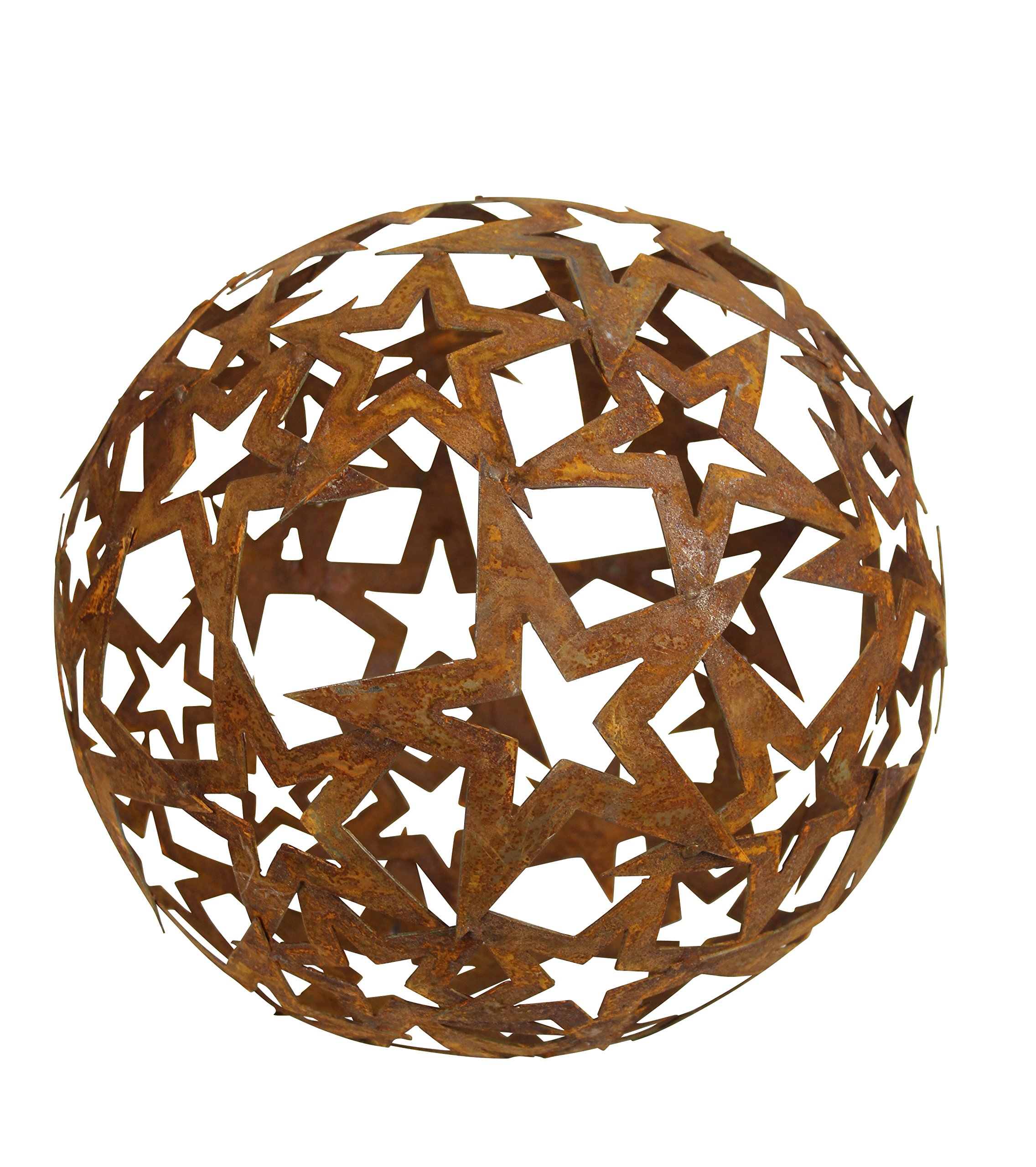 Sfera Da Giardino Bornhöft - 30cm In Metallo Arrugginito, Decorazione Per Esterni - Foto 8