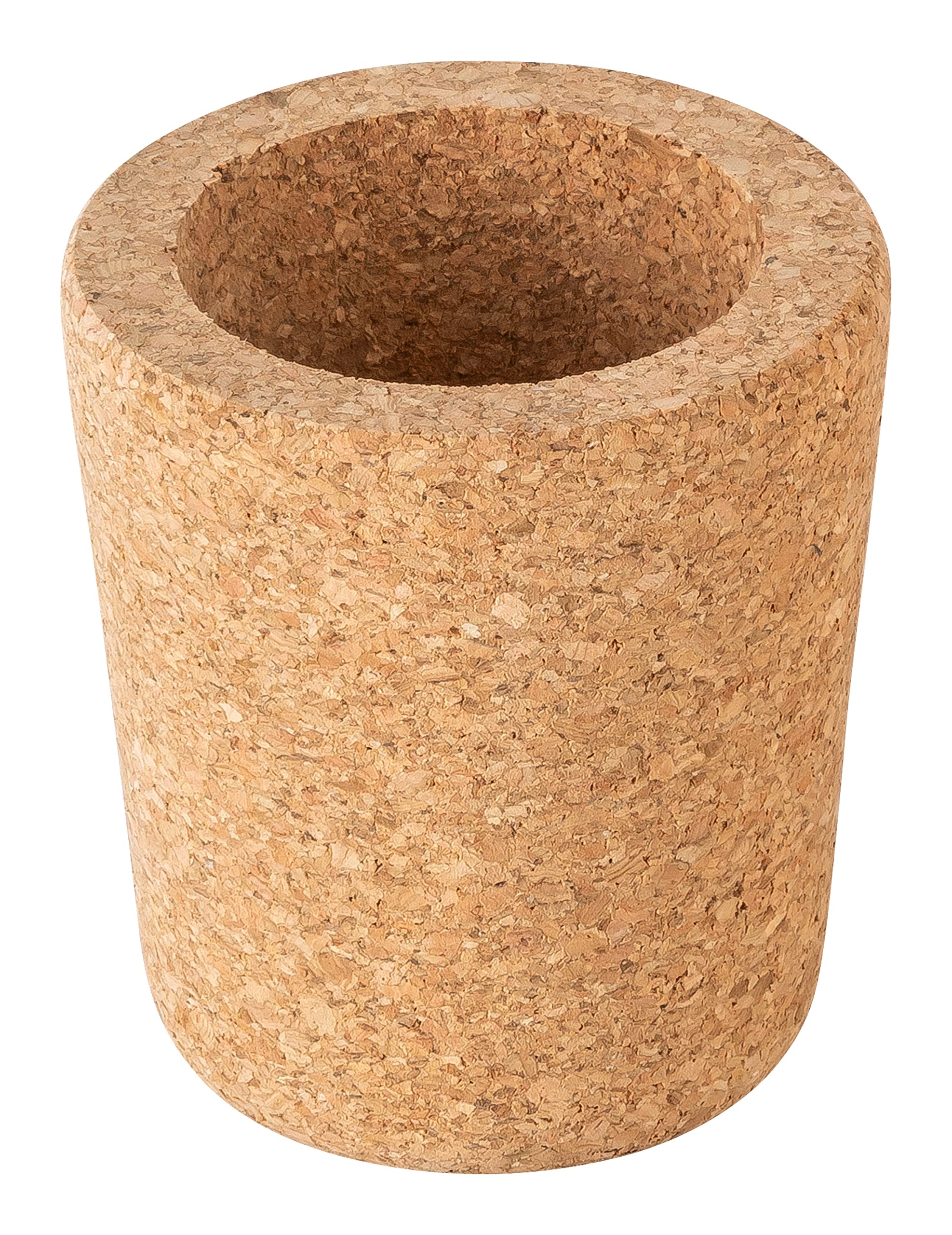 Kork-Deko Brown Cork Pen Holder | Pen Holder Made Of Pressed Cork | Desk Accessories | Vegan & Sustainable