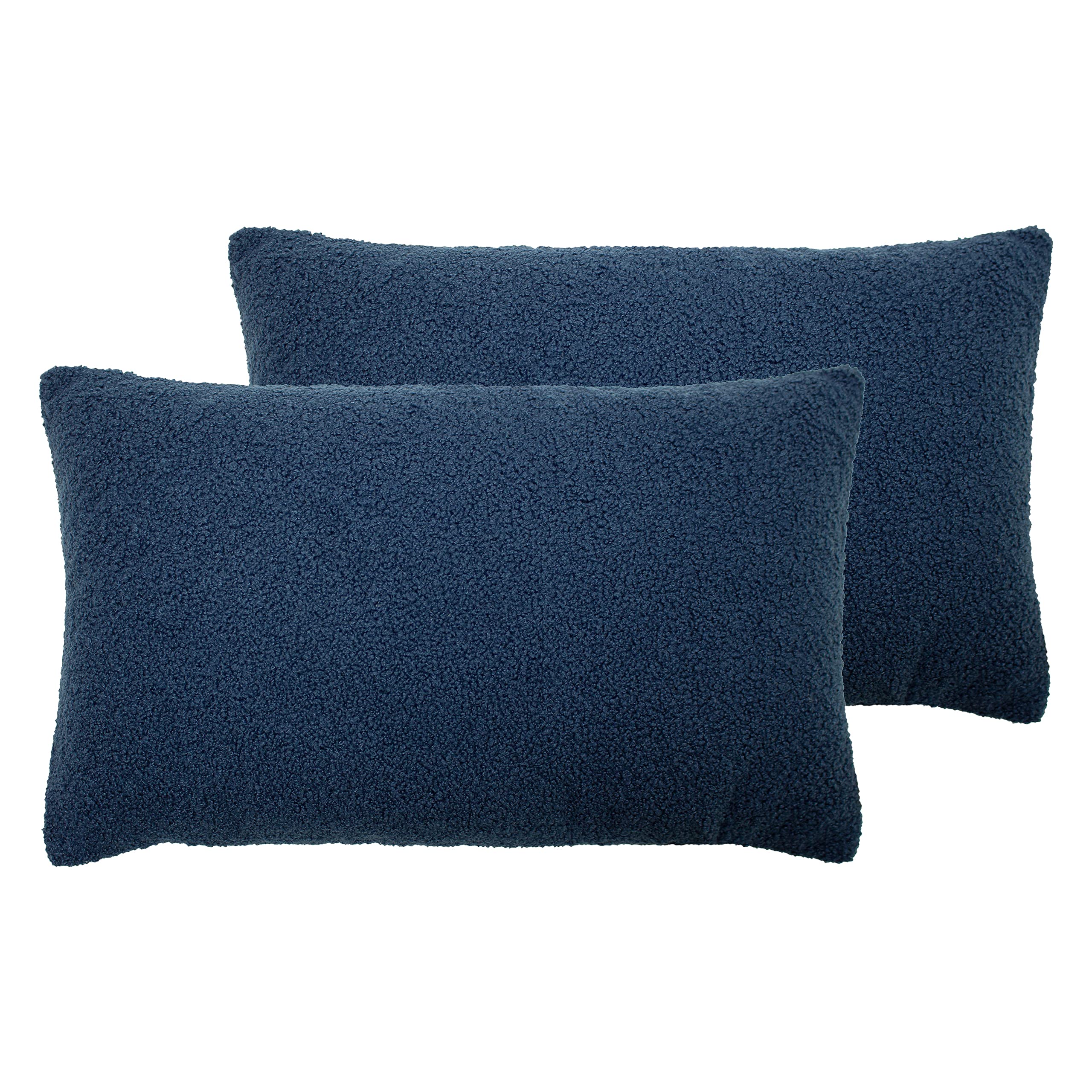 furn. Malham Twin Pack Feather Filled Cushions, Royal, 30 x 50cm