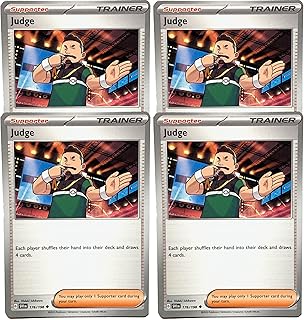 Pokemon Judge 176/198 - Scarlet & Violet Trainer x4 Card Set - Playset 4X