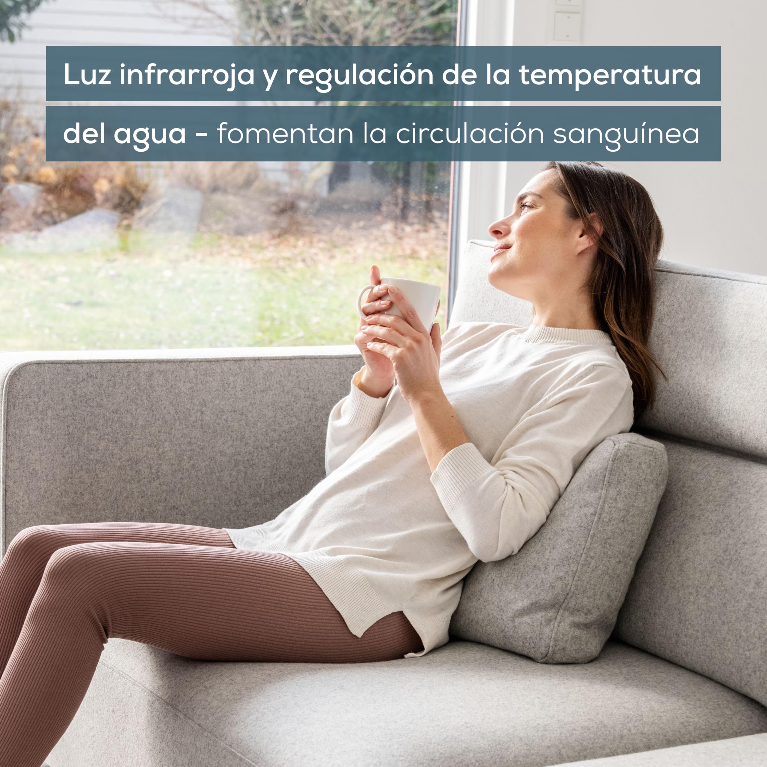 Beurer FB 20 Baño de pies con burbujas, masaje de burbujas y vibración (3 niveles), luz infrarroja, accesorios para pedicura, protección contra salpicaduras, pies de goma antideslizantes