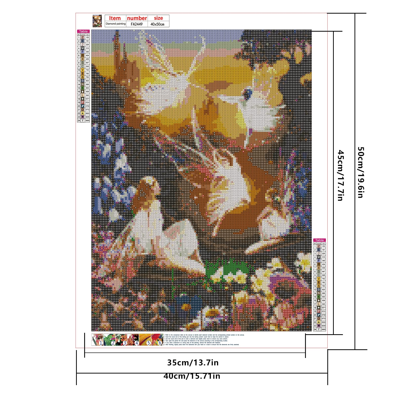 SHEGZHUC Peinture Diamant 40 X 50 Cm - Grande Peinture Diamant - Motif Phénix Violet - Oiseau Flamme - Peinture Diamant - Peinture Diamant - Peinture Diamant - Broderie Au Point De Croix - Cadeau