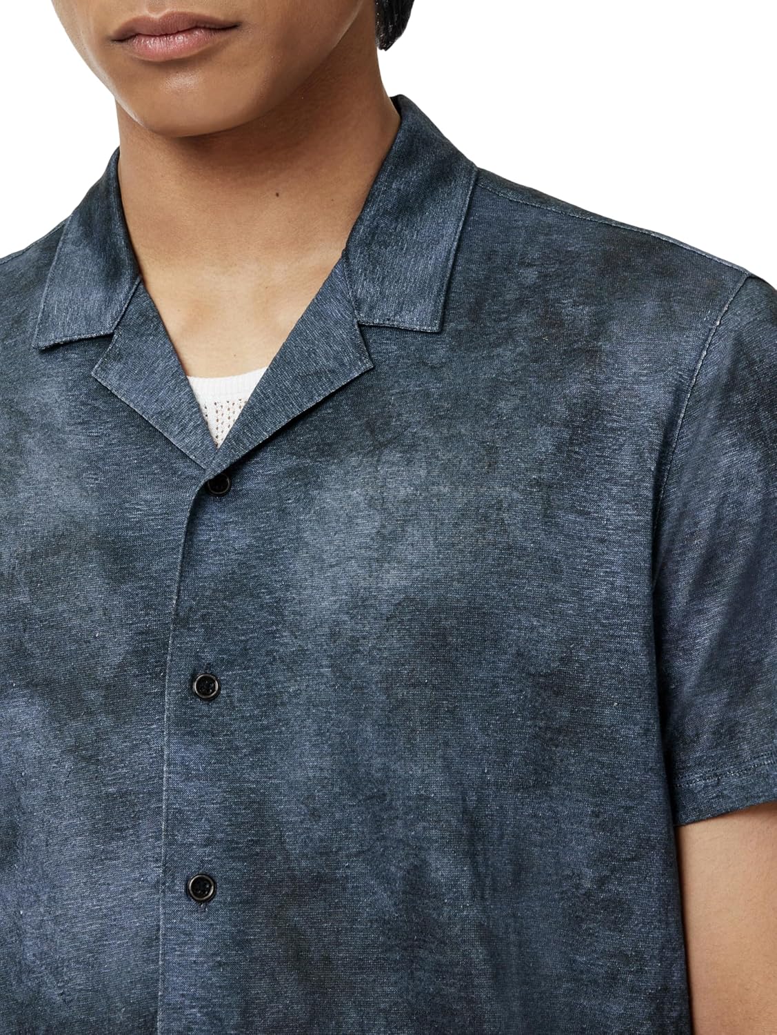 John Varvatos Men's Agosta Camp Shirt