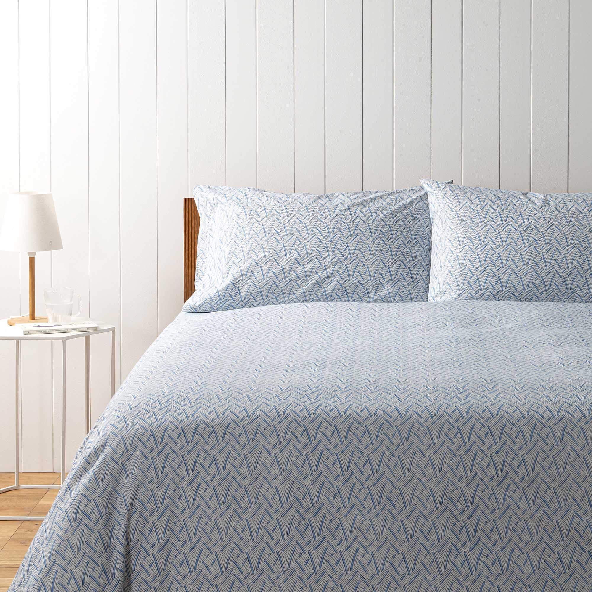 Zucchi parure de lit double anti-transpiration en coton