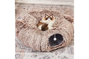 Enhance Your Cat's Purrfect Haven with the ZSTea Furmazing Cat Tunnel Bed