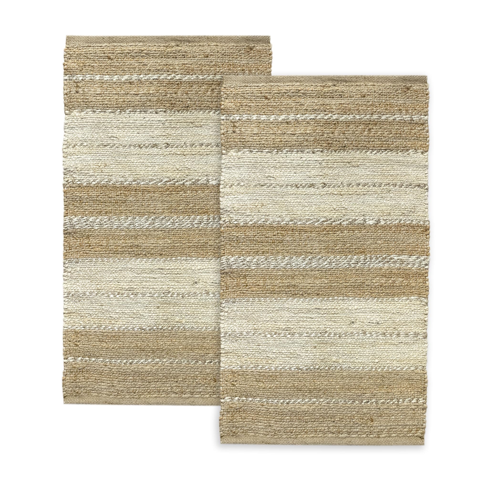 Tapis en Jute 150 x 80 cm Tissé à la Main - Élégance Naturelle et Durable pour Votre Salon