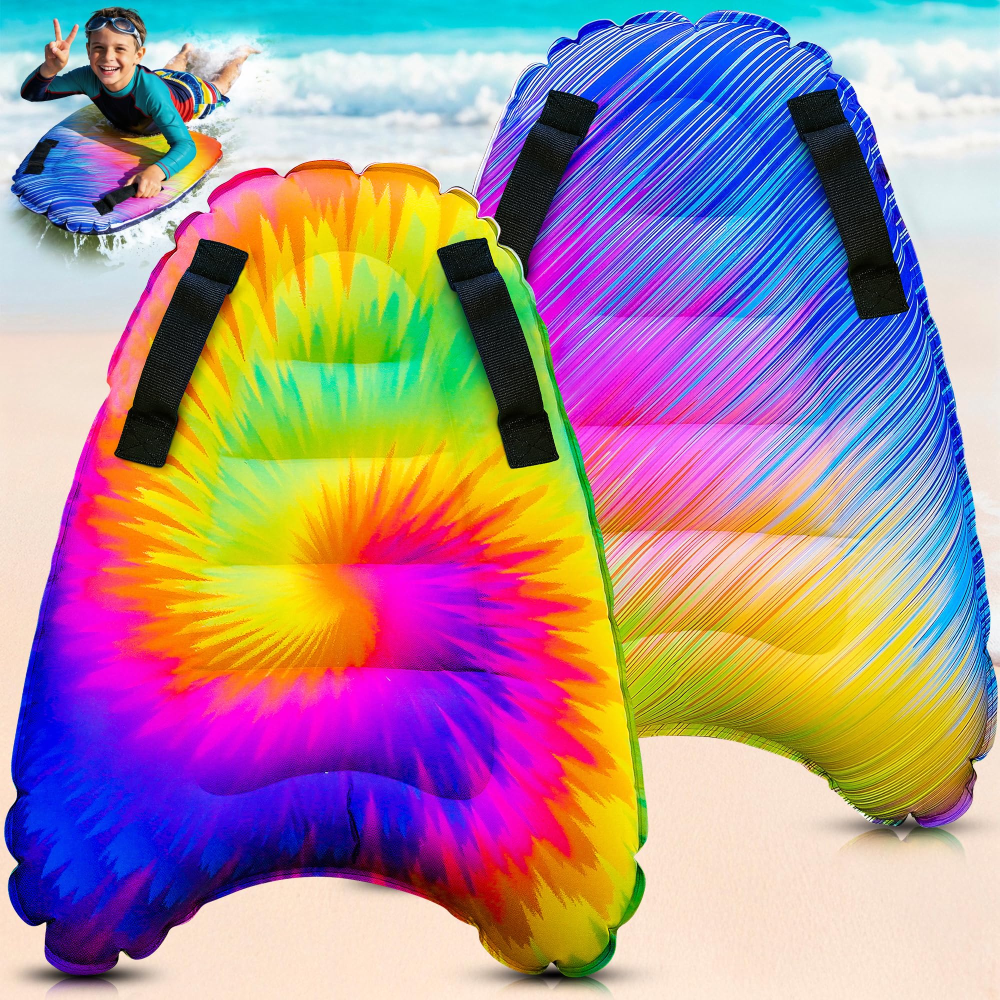 Jambo Premium Aufblasbare Pool Floats, Pool Spielzeug, Schwimmbretter für Pool, Strand oder Wasserrutsche, Strandspielzeug für Kinder