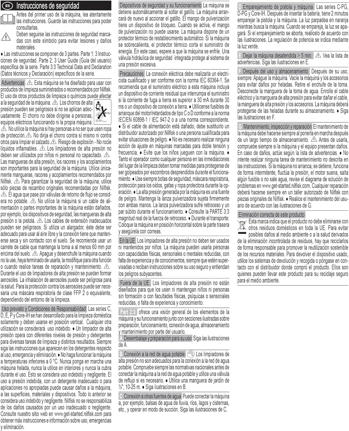 Nilfisk C 110.7 Pressure Washer with hose and gun