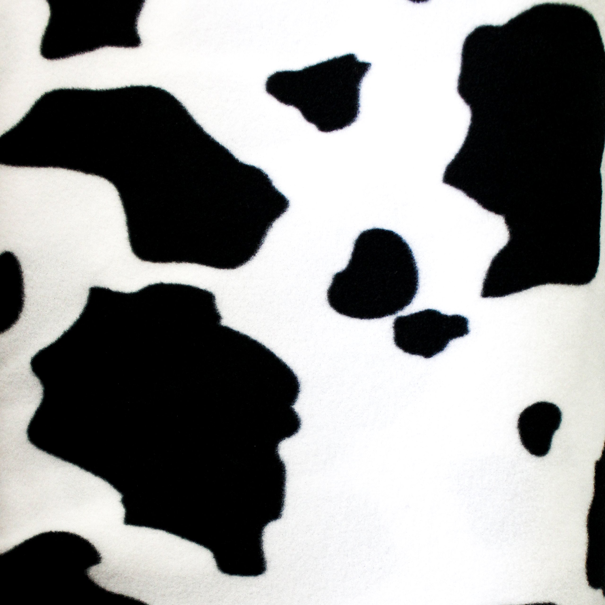 Amazon.com: Cow Print Black White Animal Fleece Anti Pill Soft