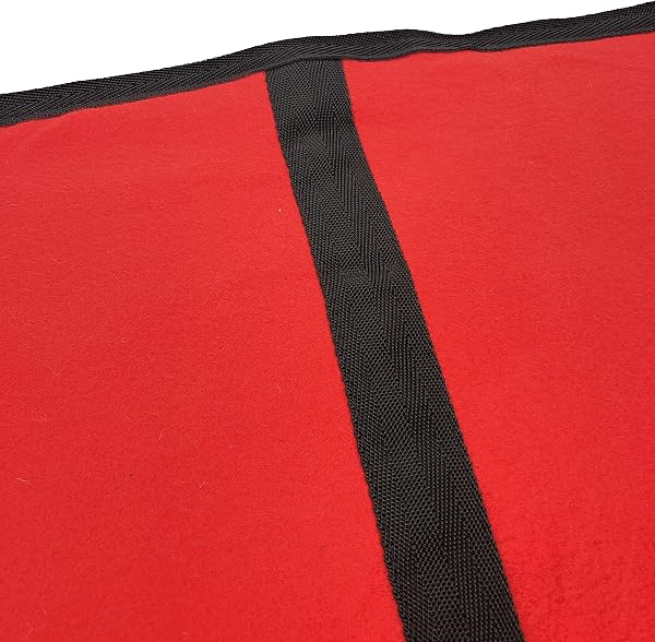 Horses, Fleece Pferdedecke, Basismodell, weich und bequem, ideal für Transport und Feierabend, Größe XS-120cm bis XXL-162cm, erhältlich (Rot- 155 cm) - 4