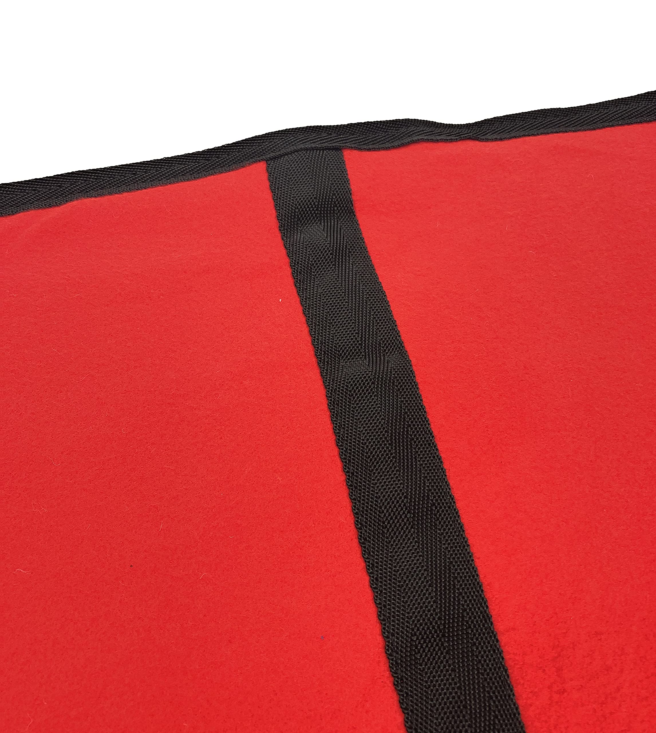 Horses, Fleece Pferdedecke, Basismodell, weich und bequem, ideal für Transport und Feierabend, Größe XS-120cm bis XXL-162cm, erhältlich (Rot- 155 cm) - 5