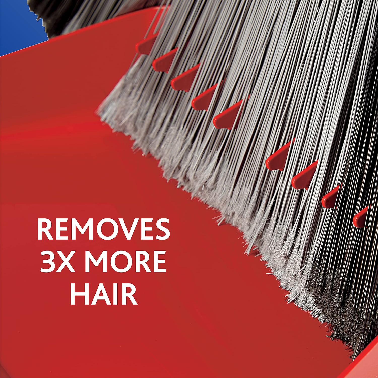 O-Cedar Pet Pro Broom & Step-On Dustpan PowerCorner, Red : Health & Household