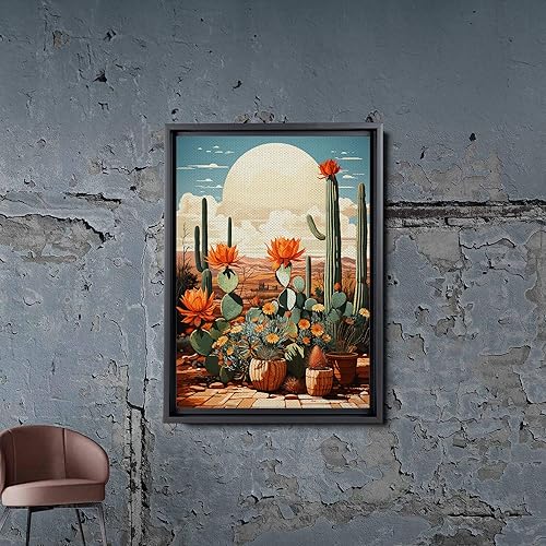 Miniatura 2 de Saguaro Cactus, Desert Wall Art Decor, Travel Poster for Bedroom, Living Room, Office, Bathroom, Gift for California, Arizona, Utah, New Mexico