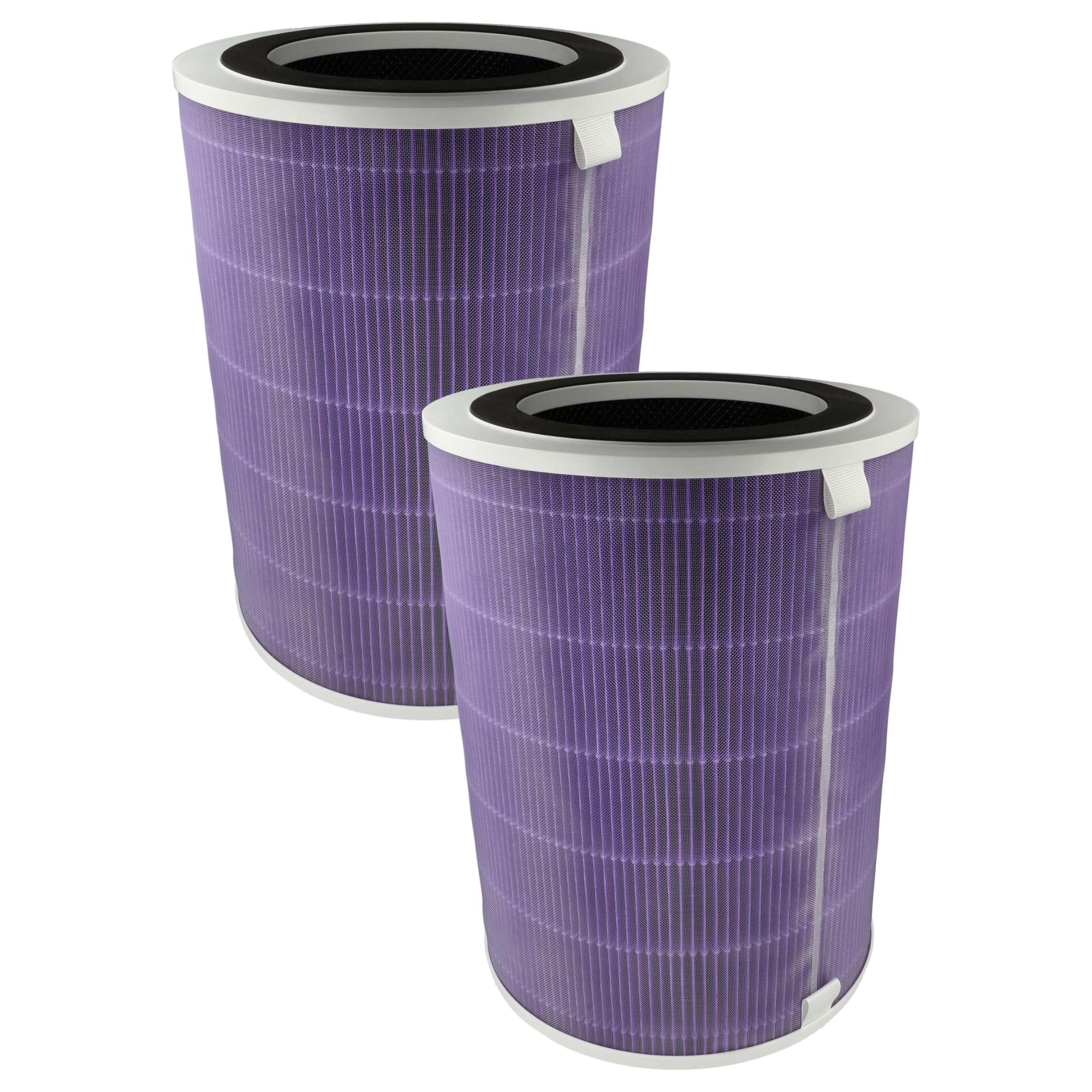 Vhbw Purple 2X Air Filter Compatible With Pro Breeze Pb-P07 Air Purifier - Combi Filter Pre Filter + Hepa(H13) + Activated Carbon + Silver Ion Filter