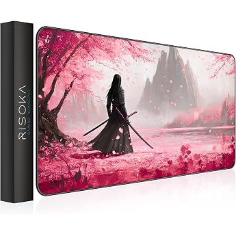 XXL Gaming Anime Mouse Mat 900 x 400 mm - Stitched Edges & Water-Repellent - Mouse Mat for Gamer & Office - Large Mouse Pad Desk Mat Mouse Mat Setup PC