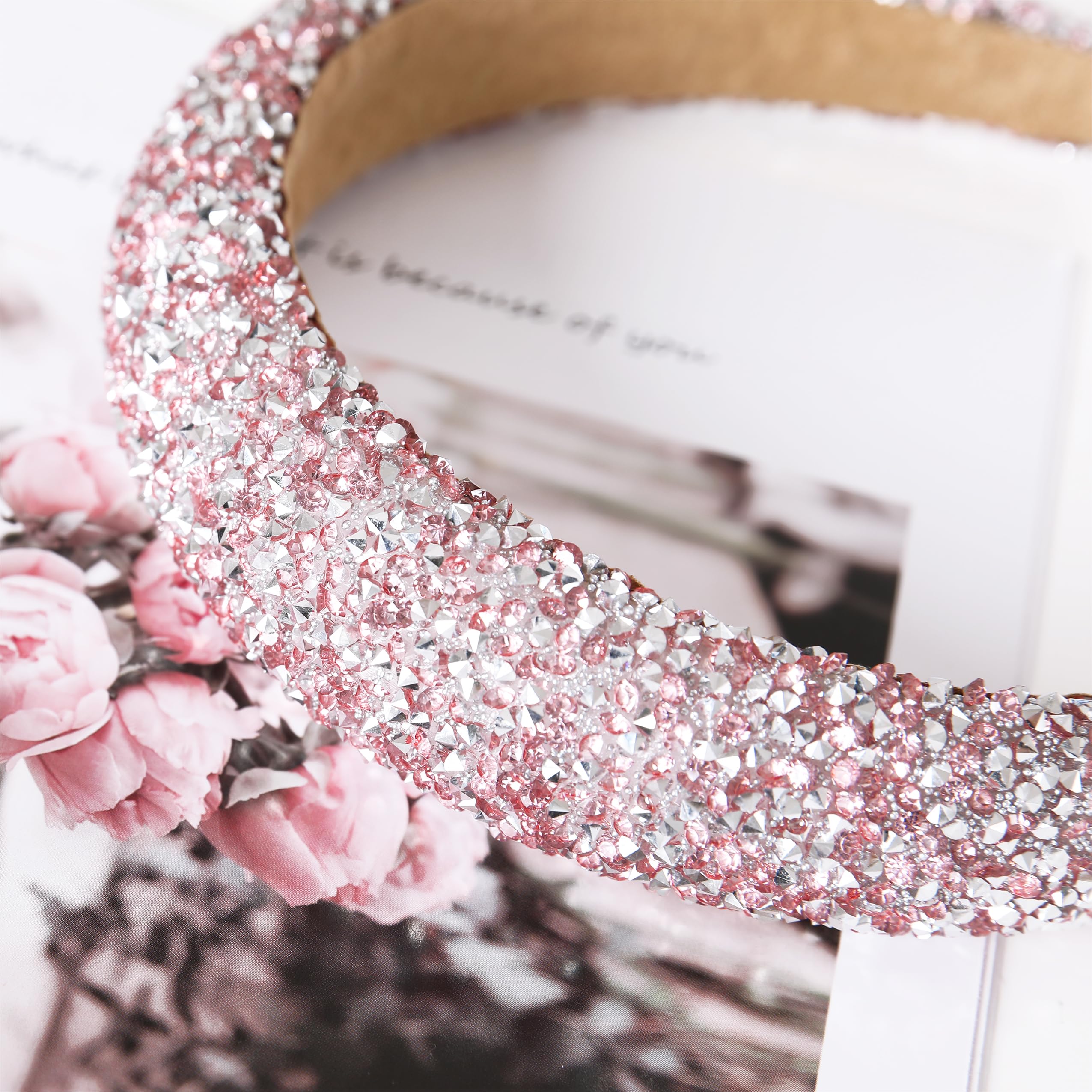 Amazon.com : Gmmidea Silver Diamond Rhinestone Headbands for  display picture 3