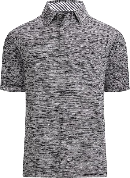 Alex Vando Mens Golf Shirt Moisture Wicking Quick-Dry Short Sleeve Casual Polo Shirts for Men
