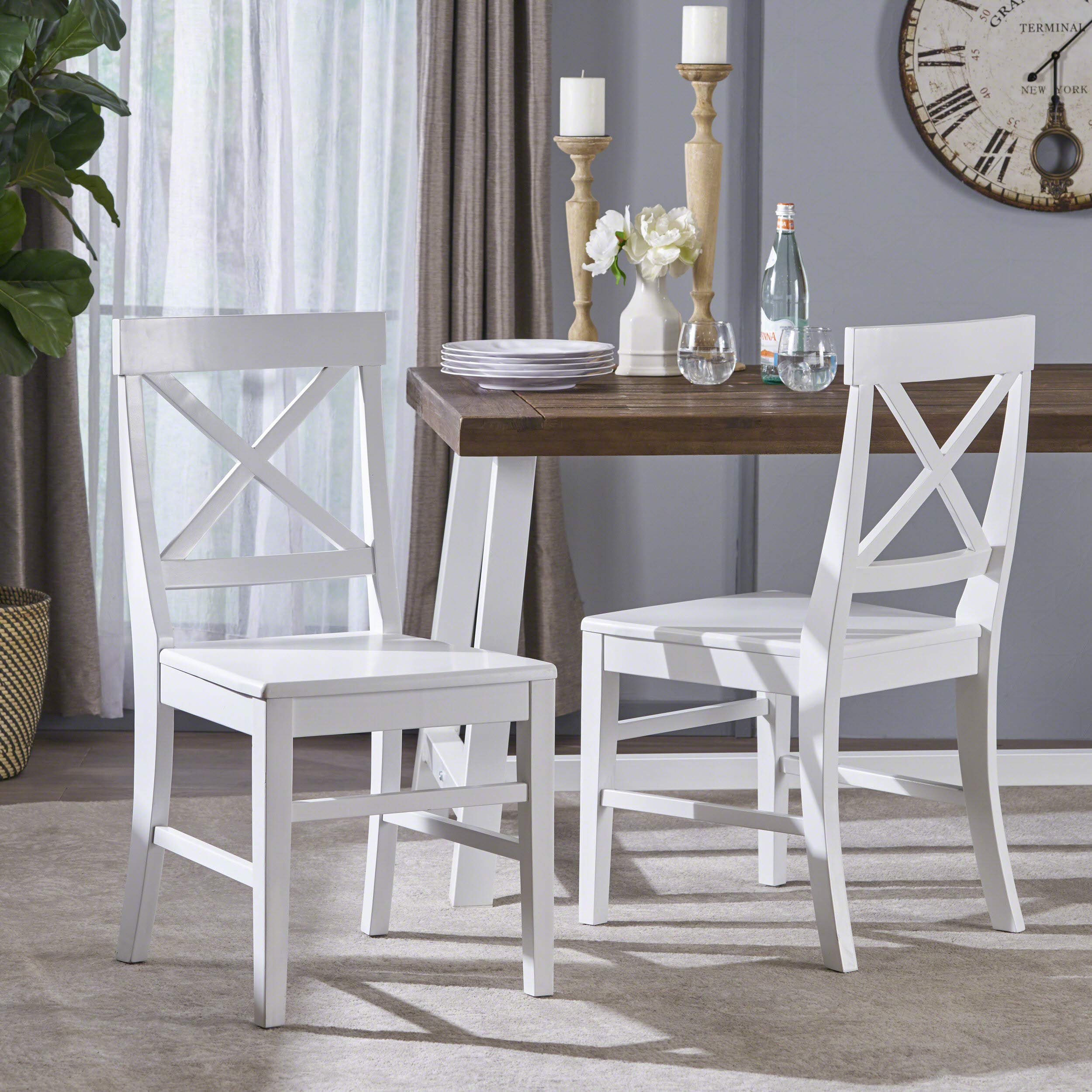 White Wood Dining Chairs All Chairs