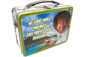 Bob Ross Happy Accidents Tin Lunch Box Vintage Style