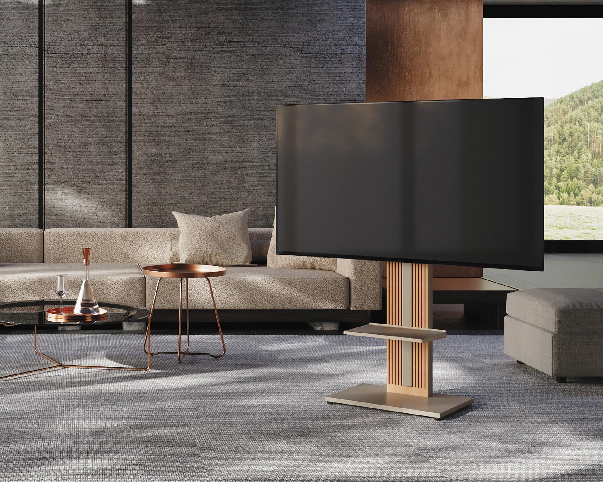 FITUEYES Ablage für Zen Serie Cantor Serie TV Ständer bis 10kg belastbar