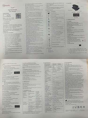 Miniatura 8 de Oxímetro de pulso continuo con punta de dedo, saturación de oxígeno en sangre y monitor de frecuencia de pulso con aplicación, recargable y