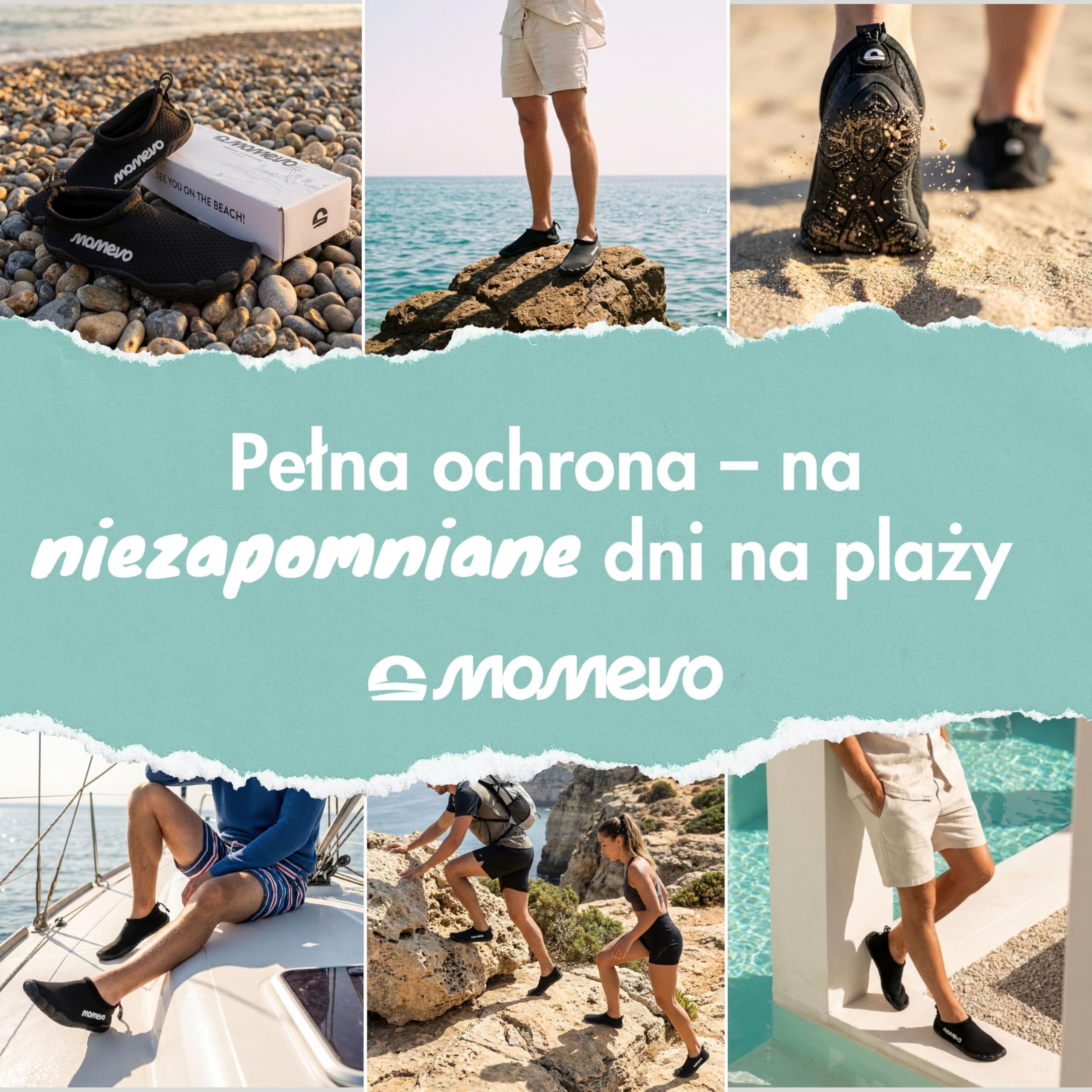 WaterMates buty kąpielowe dla kobiet i mężczyzn – lekkie, antypoślizgowe buty do wody z szerokim noskiem, szybkoschnące, na plażę, basen i do morza